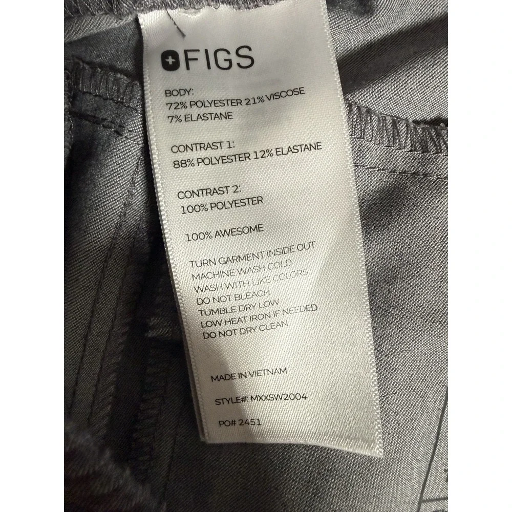 Figs Scrub Pants Mens Medium Grey Tansen Joggers Nursing Healthcare